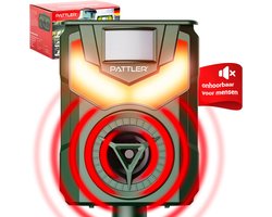PATTLER® Mollenverjager op zonneenergie, marterverjager, muizenverjager, hondeverjager - bewegingssensor met 10m bereik - Vlamlicht als afschrikmiddel - Effectief tegen honden, marters, vossen en andere dieren - 1 stuk