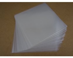 100 LP BUITENHOEZEN GLASHELDER STANDAARD DIKTE 90 micron (GOEDE KWALITEIT, 0.09mm dik) - hoes, lp hoezen, sleeve, outer sleeves, beschermhoes, buitenhoes, buiten, transparant, plastic, platenhoezen, maxi-singles, lps vinyl platen, 12