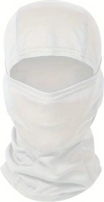 Masque d'hiver Nivard - Cagoule - Masque de ski - Masque de ski - Cagoule - Face Mask complet - Wit