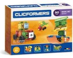 Clicformers bouwblokken - Basis 90 onderdelen - clicks - Bouwset - constructie - educatief