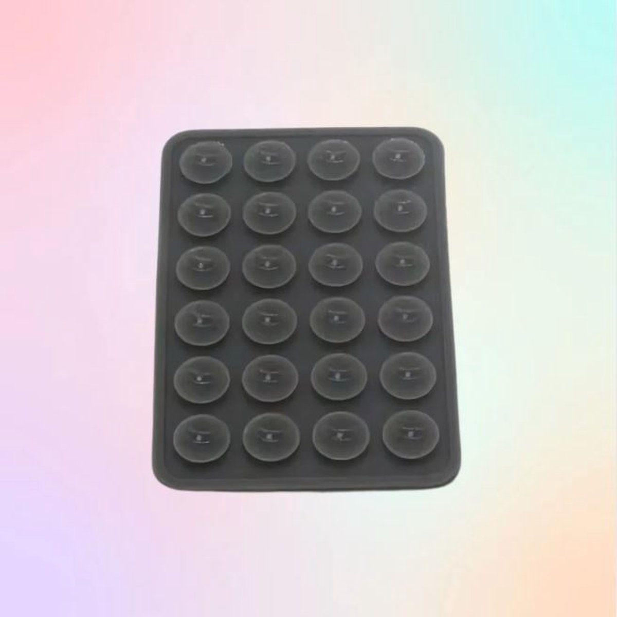 Buddy telefoonhouder - zuignap telefoonbutton - donkergrijs - zuignap telefoon sticker - extra sterk - stickyphonecase - TikTok - koken - selfie - vloggen - telefoonbutton - influencer - octopus stickhouder