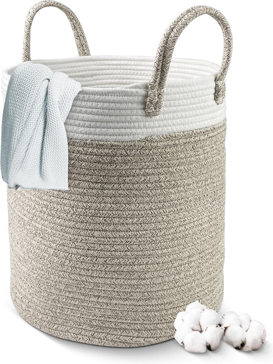 Goedkoopste Goodivery ® Handgemaakte Katoenen Wasmand voor Efficiënte Opbergruimte en Stijlvolle Organisatie in Huis