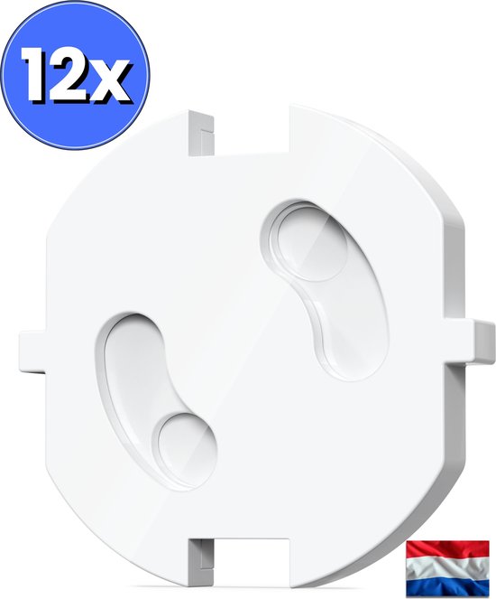 Hëndig Stopcontactbeveiliging 12 stuks - PAST ALLEEN IN NEDERLAND Stopcontact beveiliging - Kinderbeveiliging - Wit