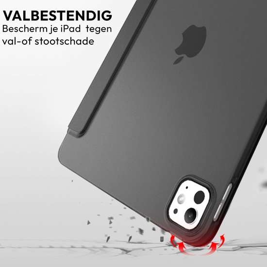 Housse de tablette adaptée à l'iPad Pro 11 pouces cover (2024) - Smart Cover - Zwart