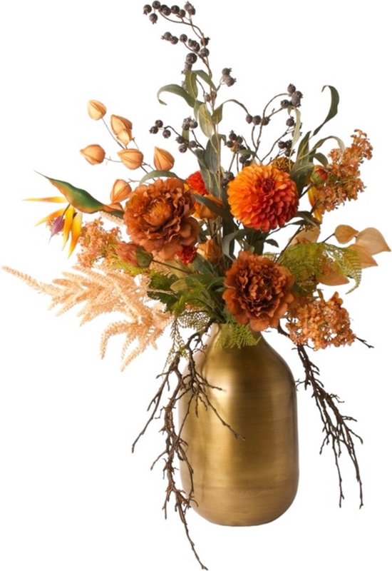 Künstliche Herbst blumen, Chrysantheme Orange Blumen für Zuhause Kamin Tisch dek