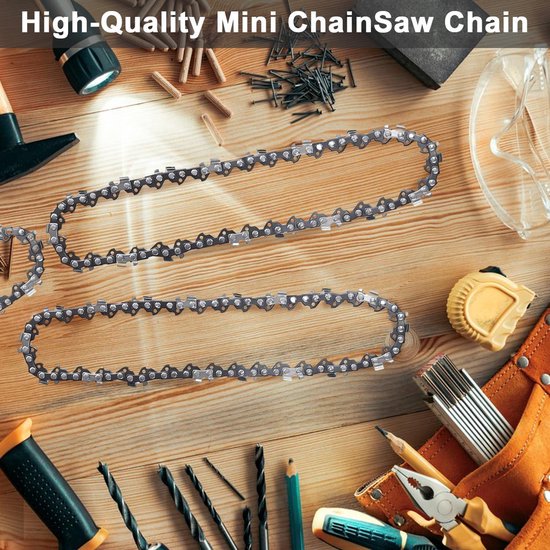 2 Stuks 6 Inch Kettingzaagketting, Gelegeerd Staal 36 Aandrijfschakels Set Mini Kettingzaagketting Vervanging Voor Draadloze Elektrische Mini Kettingzaaggeleiderzaagketting 2 Stuks 6 Inch Kettingzaagketting, Gelegeerd Staal 36 Aandrijfschakels Set Mini Kettingzaagketting Vervanging Voor Draadloze Elektrische Mini Kettingzaaggeleiderzaagketting