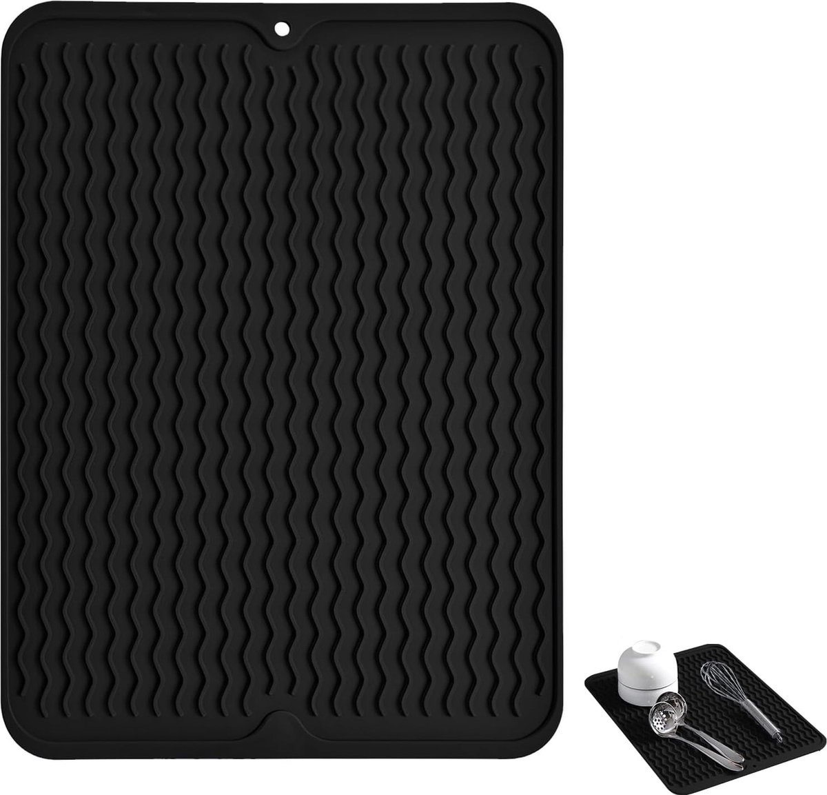 Goedkoopste Silicone Vaatdroogmat 40 x 31 cm, Hittebestendig en Opvouwbaar