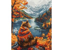 Diamond painting op Kader 40x50 cm Autumn Harmony