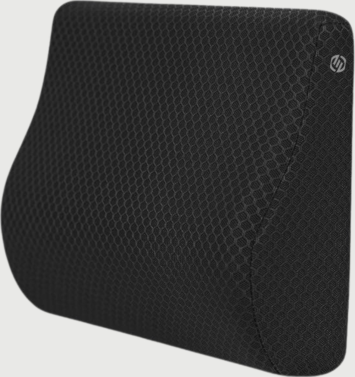 Equivera Autowigkussen Memory Foam Lumbar Support Cushion - Mid/Lower Back Support Cushion for Car Seat - Black zwart
