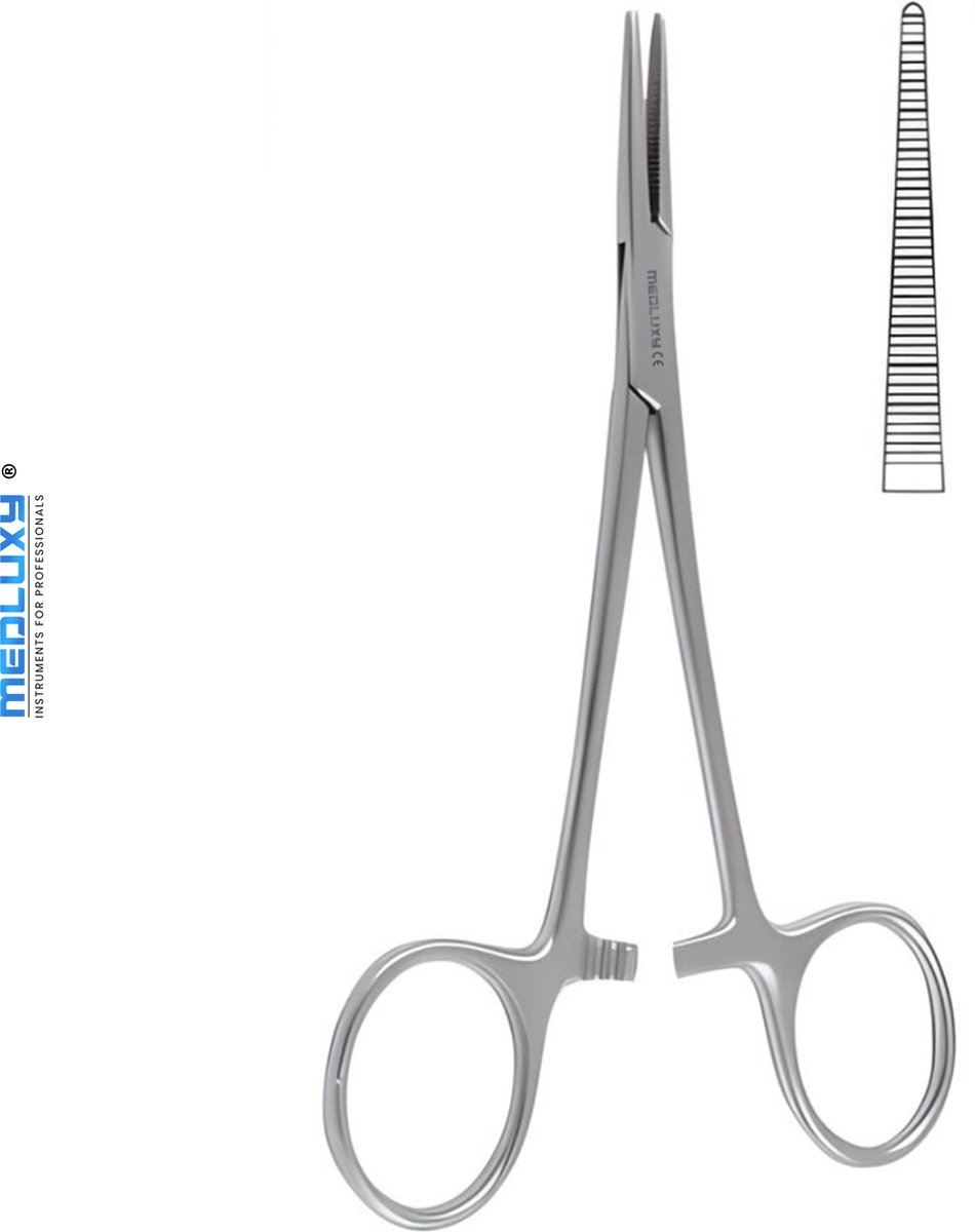 Goedkoopste Medluxy - Halsted Mosquito Arterieklem - Recht - 13 cm (Klemschaar, Artery Forceps, EHBO, Verpleegkunde, Medische Schaar