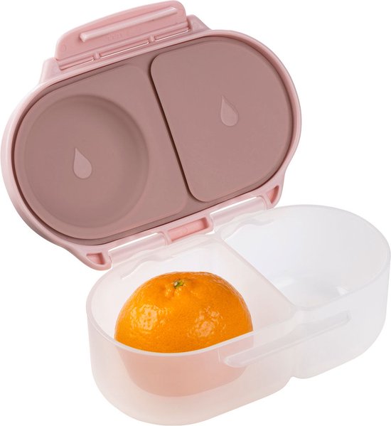 b.box Boîte à collations | Mini boîte bento avec 2 compartiments étanches | Idéal pour les tout-petits, déjeuners et Snacks pour les Enfants | Pour un fruit Heel | Sans BPA