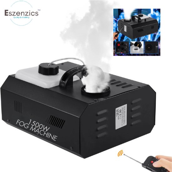 Eszenzics™ Rookmachine Pro7 - Professionele rookmachine - Afstandsbediening tot 50m' - 1500W - Tot 5 m' hoog - 8 DMX kanalen