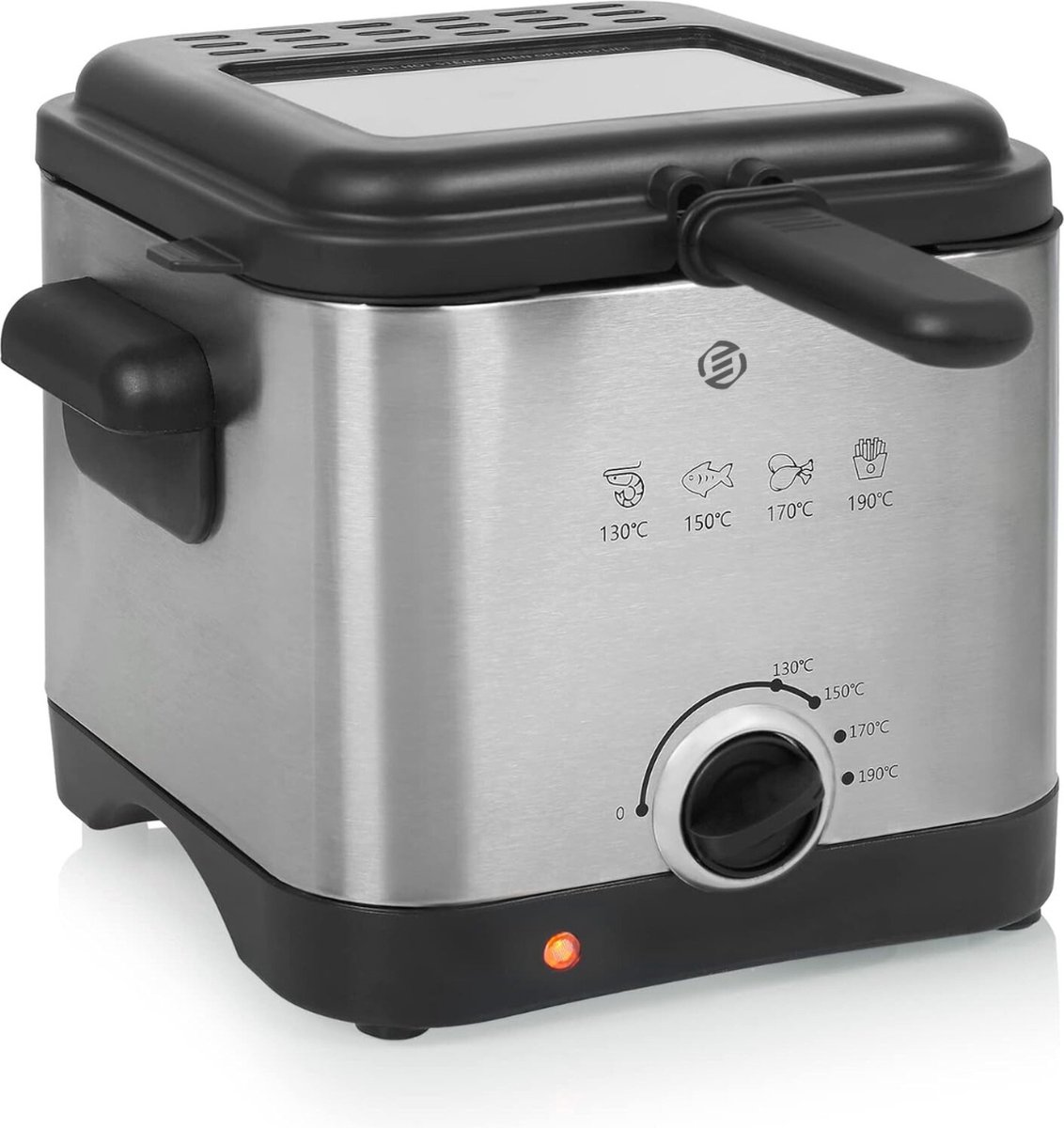 Equivera Oliebollenpan - Professionele Friteuse - Friteuse voor Oliebollen - Oliebollenmaker - Perfect voor Oud en Nieuw