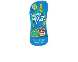 foto van Slipper Quiz blauw - 8-9 jaar - 112 vragen voor slimme kids - pocket quizboek