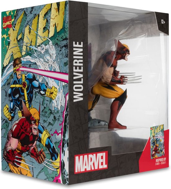 Statuette Wolverine Marvel Collection 1/10 – X-Men #1 – PVC 12 Cm – McFarlane Toys, Neuve