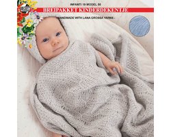 Breipakket deken-kinderdekentje-kado-kraamcadeau- Ecopuno garen model 50 van Infanti 19-pastelblauw 207