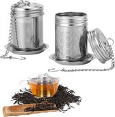 COM-FOUR® - Set De 3 Boules à Thé En Inox 304 - Infuseurs Pratiques Pour Thé En Vrac - Ø 4,5 Cm