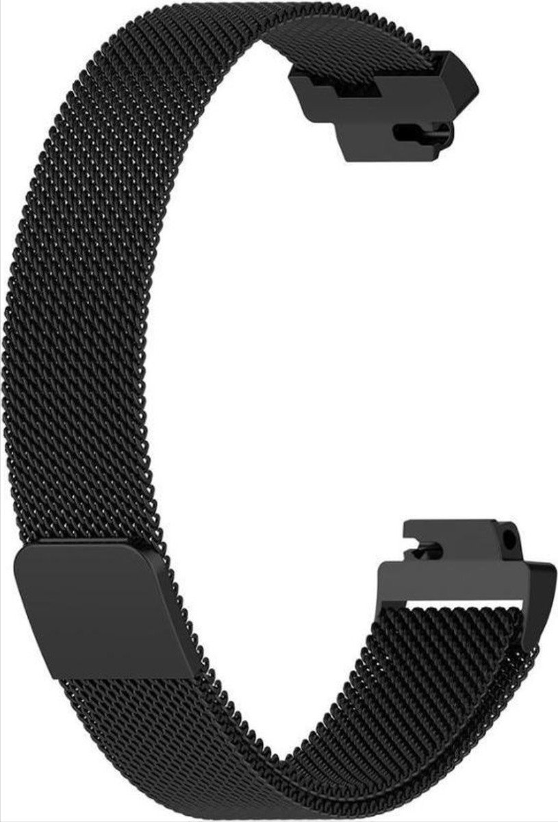 New Age Devi - Zwart Horlogebandje - Geschikt Voor Fitbit Inspire Inspire 2Inspire HR - Maat S - Draagbandje