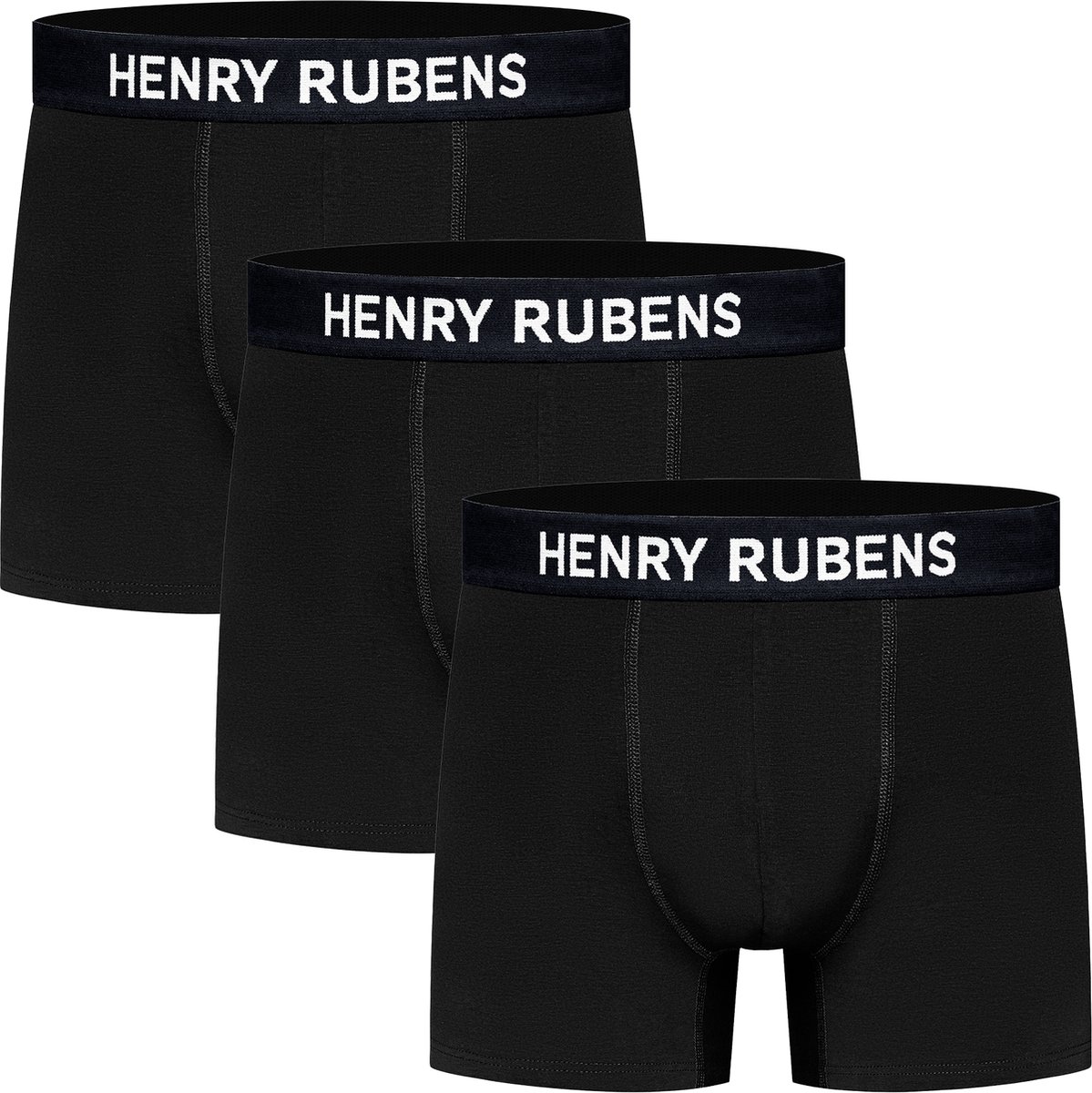Boxershorts Heren - 3-Pack Katoen - Zwart - Ondergoed - Hoog Draagcomfort - Maat M