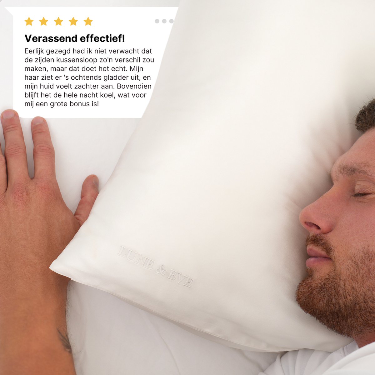 Lune & Eve® Beauty Sleep Set - Zwart - Luxe Zijden Kussensloop Slaapmasker Waszakje 23 Momme Mulberry Silk Hypoallergeen Verzorgend Voor Huid Haar Slaapkwaliteit