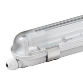 HOFTRONIC - LED TL Armatuur 120cm - IP65 Waterdicht - Flikkervrij - koppelbaar - 6000K Daglicht wit - 18W 2520lm (140lm/W) - Vervangt 45 Watt - Incl LED buis - T8 (G13) fitting