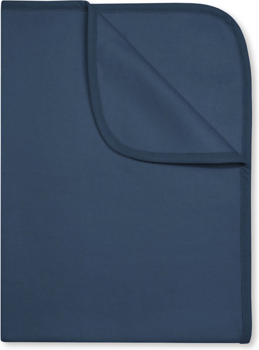 Mingle Moose- babydeken -wieg-wagen -75x100- donker blauw