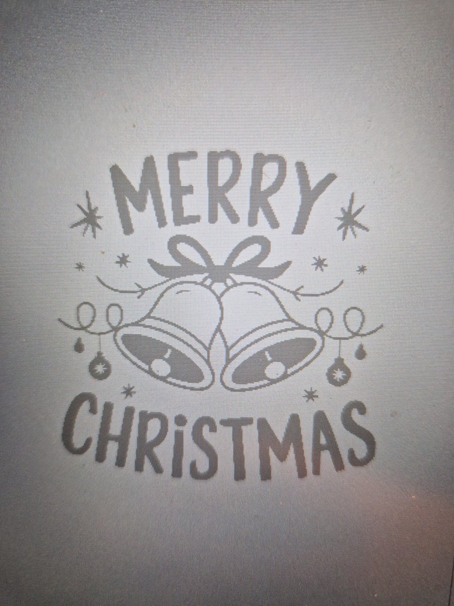 Herbruikbare raamsticker merry christmas 50x50cm