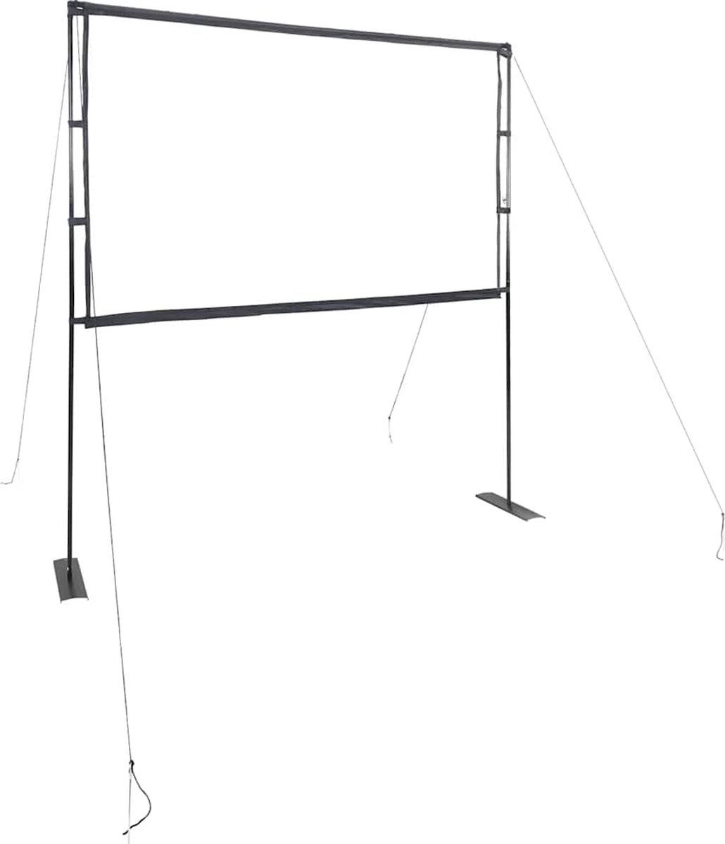 vidaXL - Projectiescherm - met - standaards - 100 - inch - 16:9