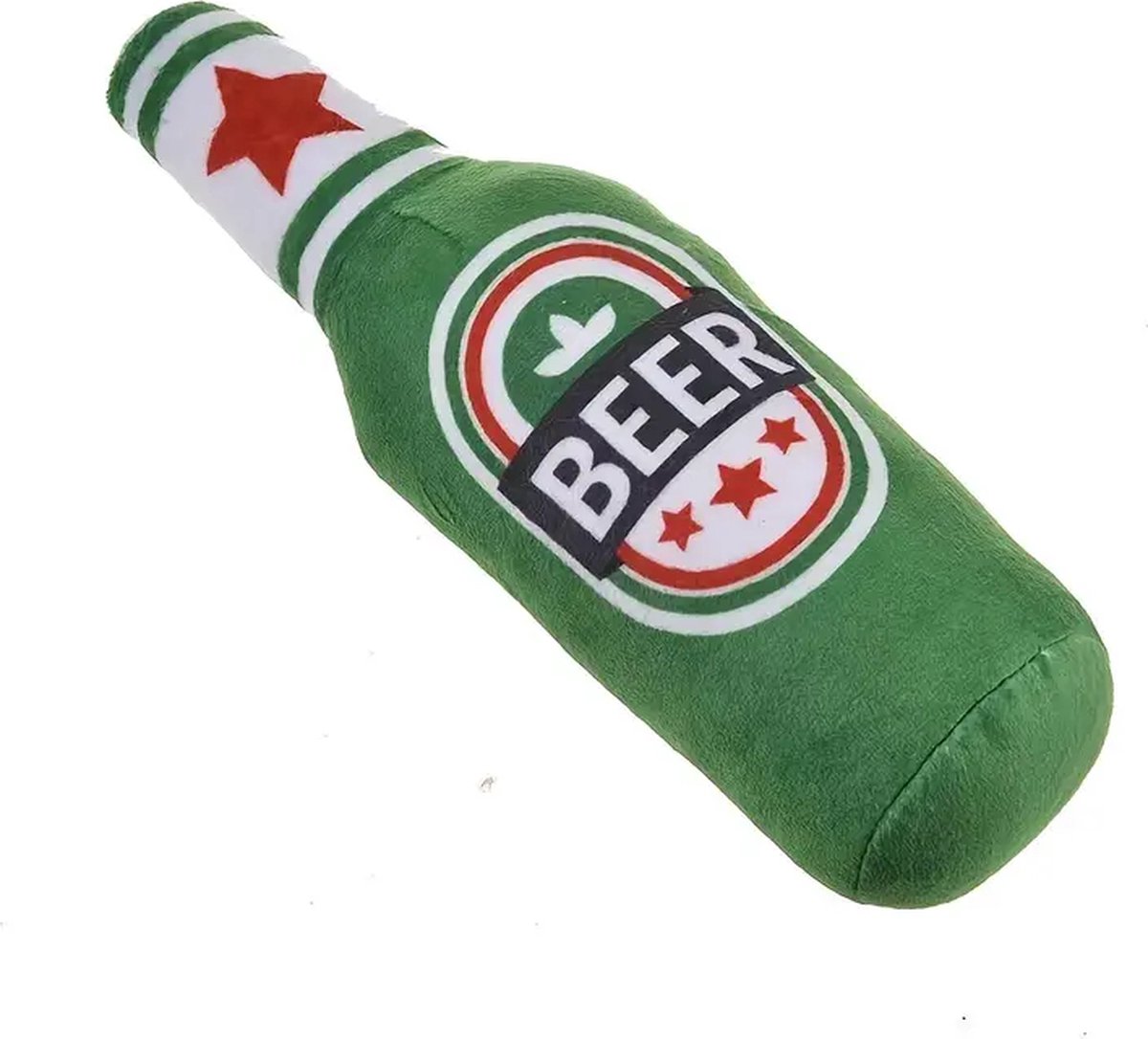 Boeste Bierfles Pluche - Interactief piepende knuffel speelgoed