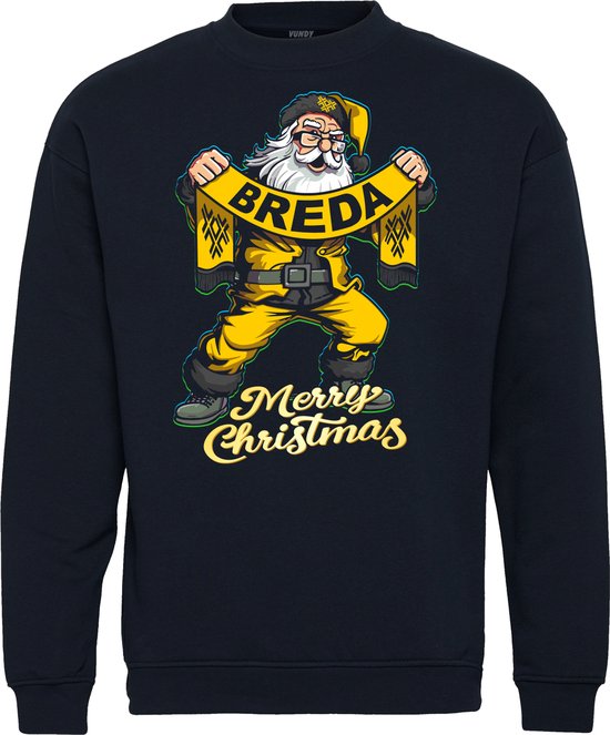 Kersttrui Kerstman Breda | Foute Kersttrui Dames Heren | Kerstcadeau | NAC supporter | Navy | maat XXL