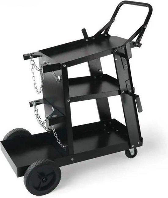 Vidaxl Opbergbox Stapelbaar Met Wielen 3-laags 75 L 64x39 5x110 5 Cm