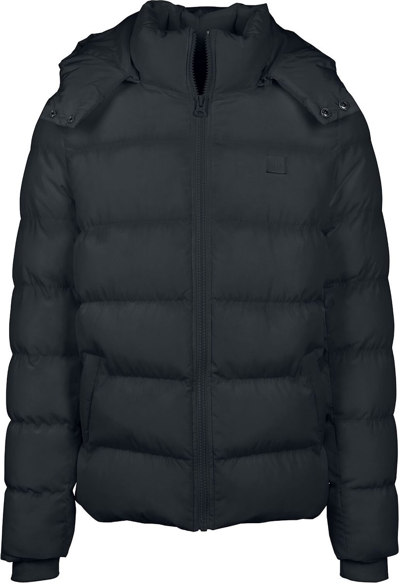 Urban Classics Hooded Puffer Jacket Tussenseizoensjas 3XL Polyester Zwart