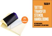 20x A4 carbone tatouage transfert papier carbone pochoir transfert passe-temps graphite papier carbone papier