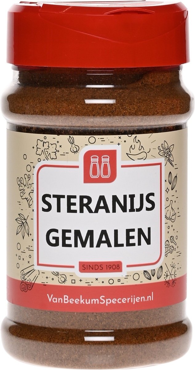 Goedkoopste Van Beekum Specerijen - Steranijs Gemalen - Strooibus 100 Gram