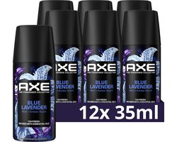 AXE Mini - Fine Fragrance Collection Premium Deodorant Bodyspray - Blue Lavender - 12 x 35 ml - Voordeelverpakking
