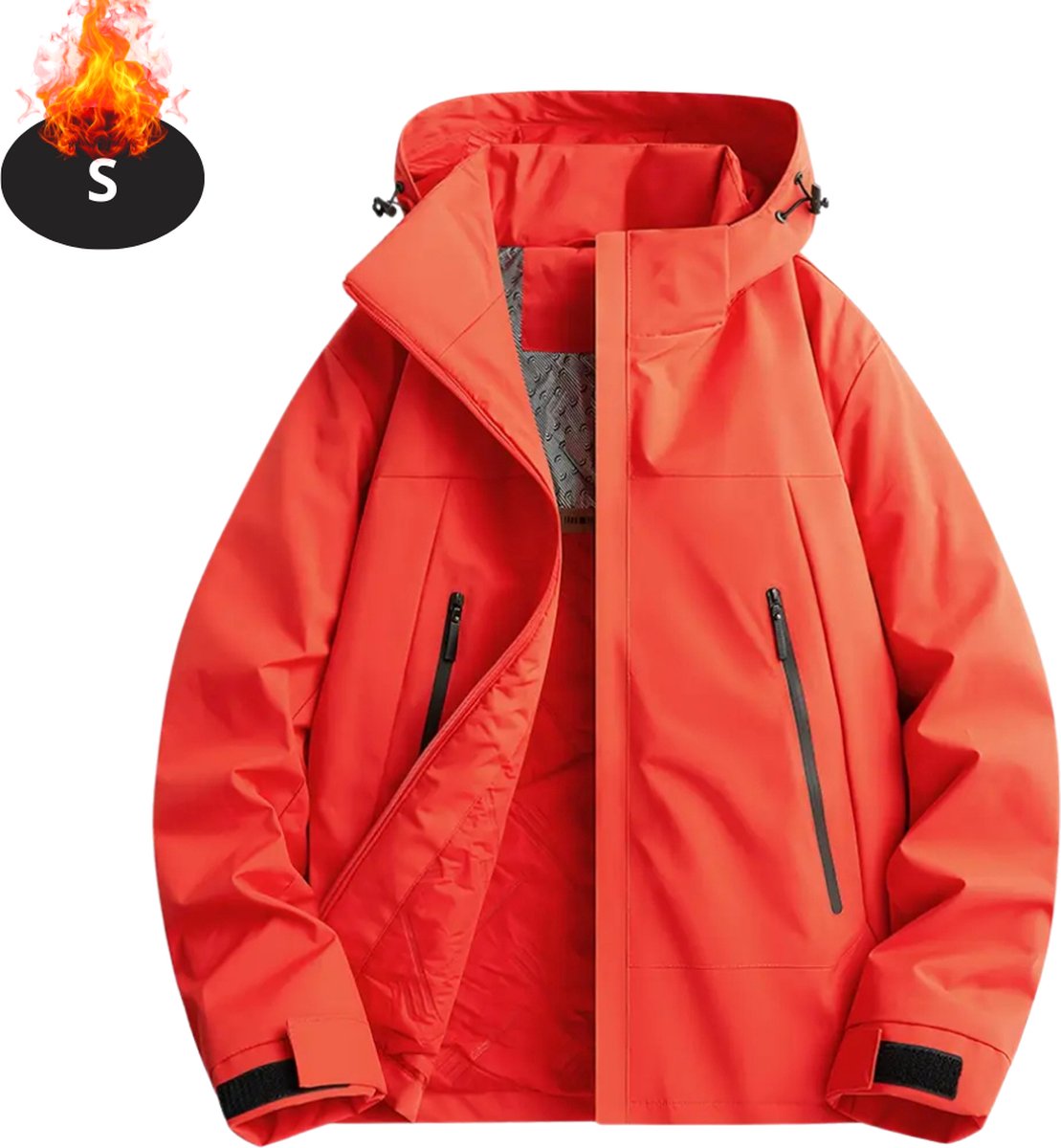 Livano Winterjas Parka Heren Winter Jas Volwassen Stijlvol Oranje