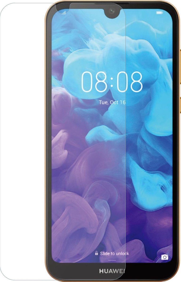 Azuri screenprotector met vlak verhard glas RINOX ARMOR - Voor Huawei Y5 (2019) - Transparant