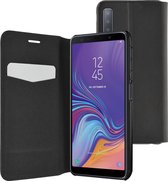 Azuri Samsung A7 (2018) hoesje - Ultra dunne book case - Zwart