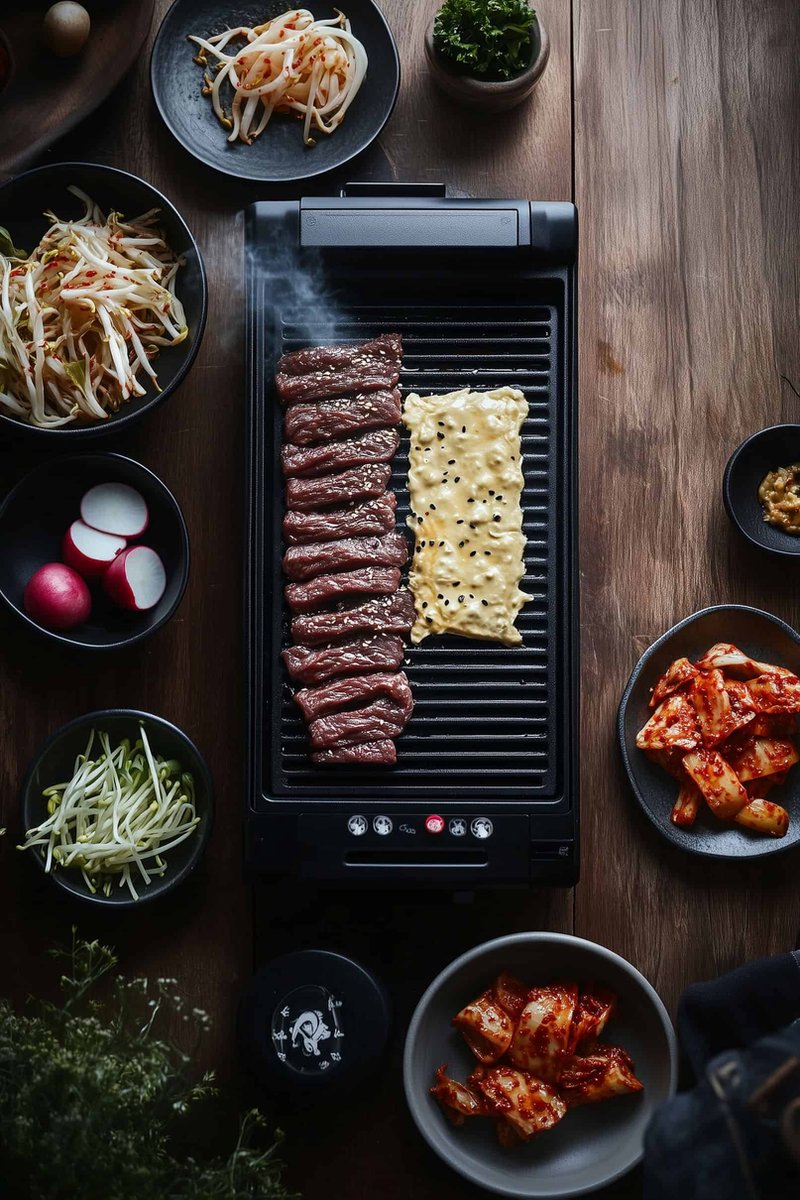 Koreaanse Poster | BBQ Poster | Vlees Poster | Eten Posteriatische Poster | Culturele Post