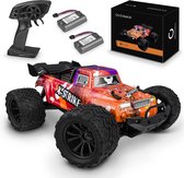 Overmax X-Strike Bestuurbare Auto - 30 km/h - 2 accu’s - 4x4 - 1:16 - Bereik 100m - LED’s - Versterkte Constructie - Offroad Monstertruck - RC Auto Volwassenen & Kinderen - Afstandsbestuurbare Auto voor Buiten - Monster Truck