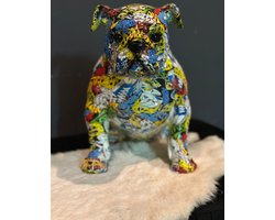 Goodyz- Graffiti serie - Engelse Bulldog - Bulldog - kleurrijk - 28cm