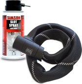 Top Lock Kettingslot - Art 2 Fietsslot - Inclusief Slot Spray - Ketting van Gehard Stalen Schakels - Slot met ART Keurmerk - Geschikt voor Elektrische Fiets en Fatbike - 90 cm
