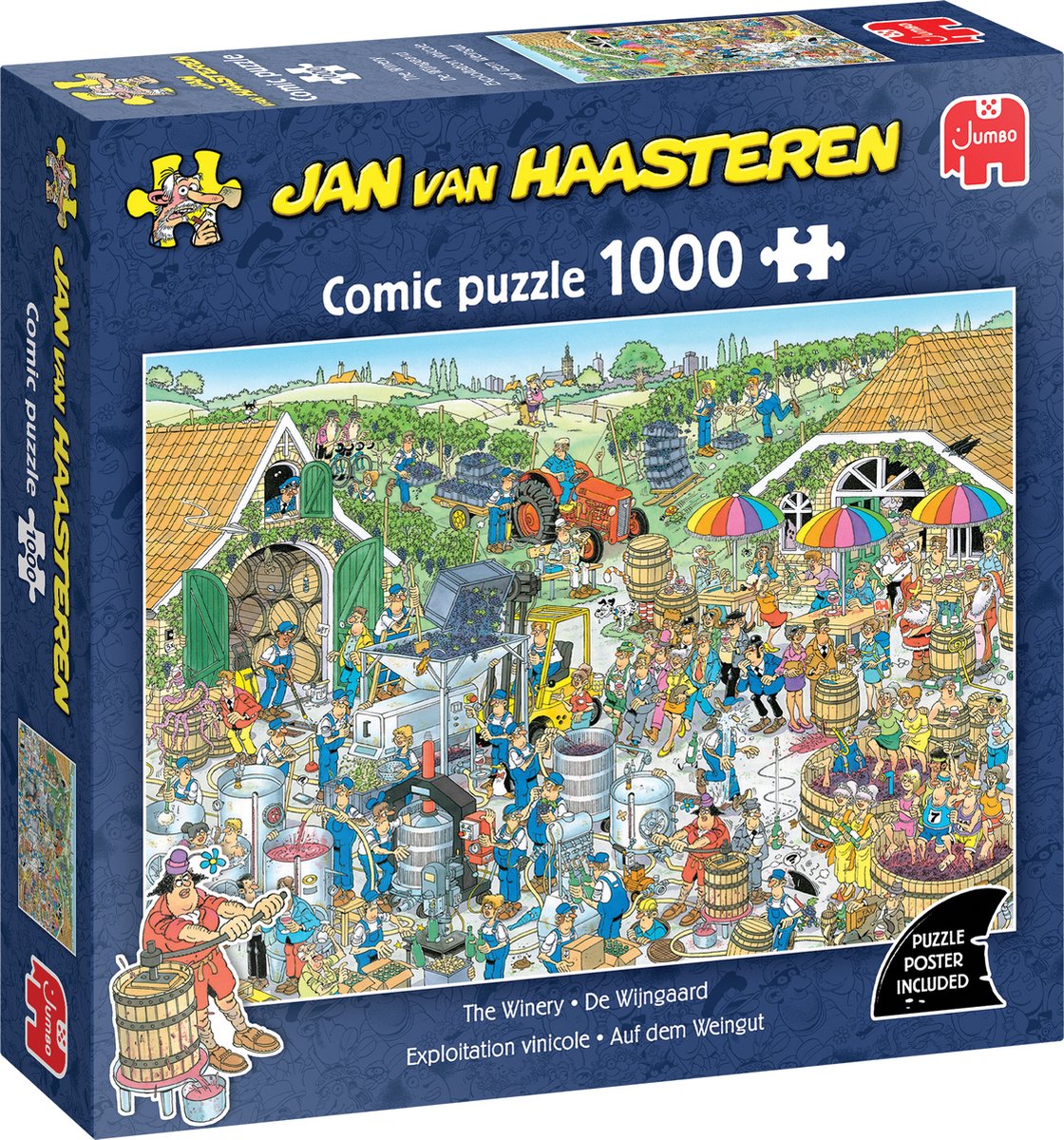 Jan van Haasteren - De Wijngaard - 1000 stukjes puzzel - Legpuzzel