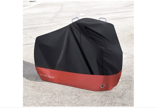 Favoto Fietshoes Fietsdekzeil Waterdicht voor 2-3 Fietsen 210T Oxford Stof Fietsgarage Fietsdekzeil Beschermhoes Hoes met Tas 200 x 105x 110CM Zwart