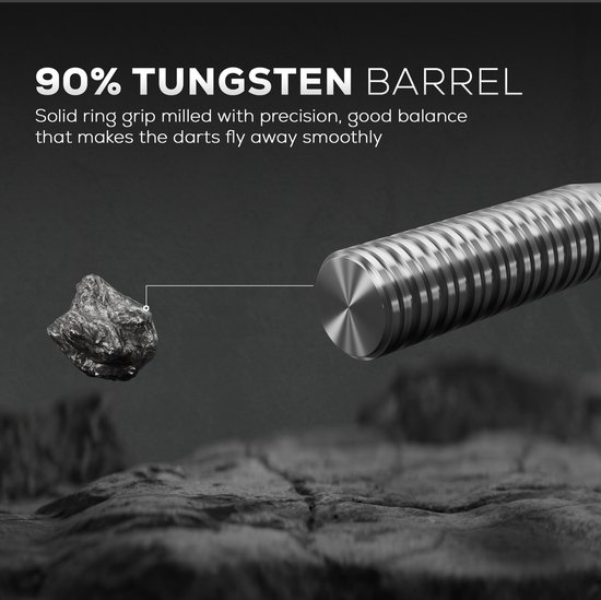 KOTO - Kingcontrol 90% Darts 32G - Zwart - Stevige Ringgrip van KOTO — afbeelding 4