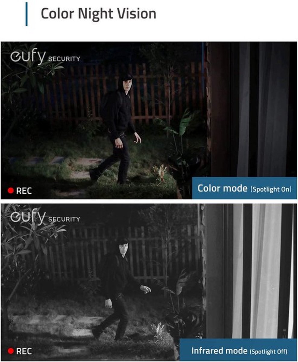 Afbeelding 3 van eufy C30 2K FHD Video Deurbel met Nachtzicht + eufy 2C Pro 2K set- Bundel