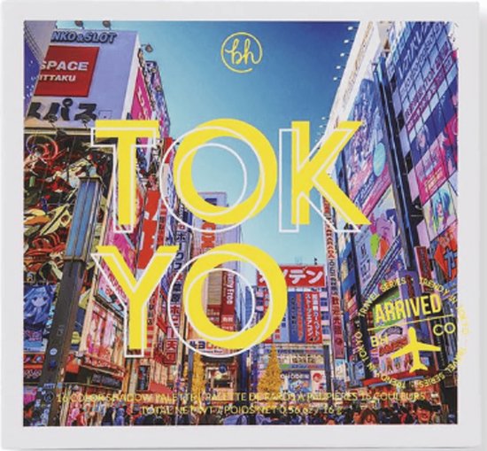 Foto: Bh cosmetics tokyo make up oogschaduw make up palette gezichtskleurenpalet 16 verschillende kleuren tokyo style oogschaduw palette highlight contour felle neon kleuren vegan dierproefvrij langhoudend formule