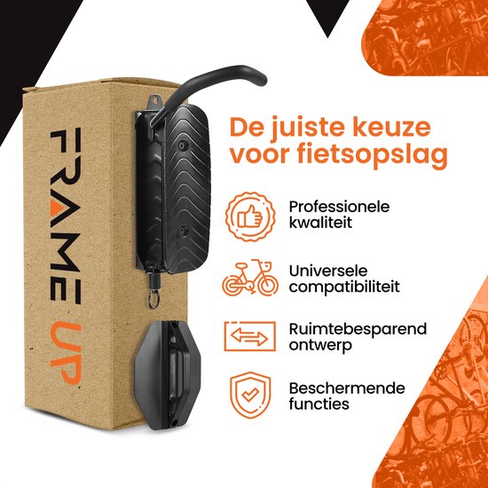 Fiets Ophangsysteem - Fiets Ophangbeugel - Muurbeugel Fiets - fietshaak - Fietsenrek - Fietsbeugel - Race fiets - Mountainbike - draaibaar- Max belading 45kg - 2 fietsen