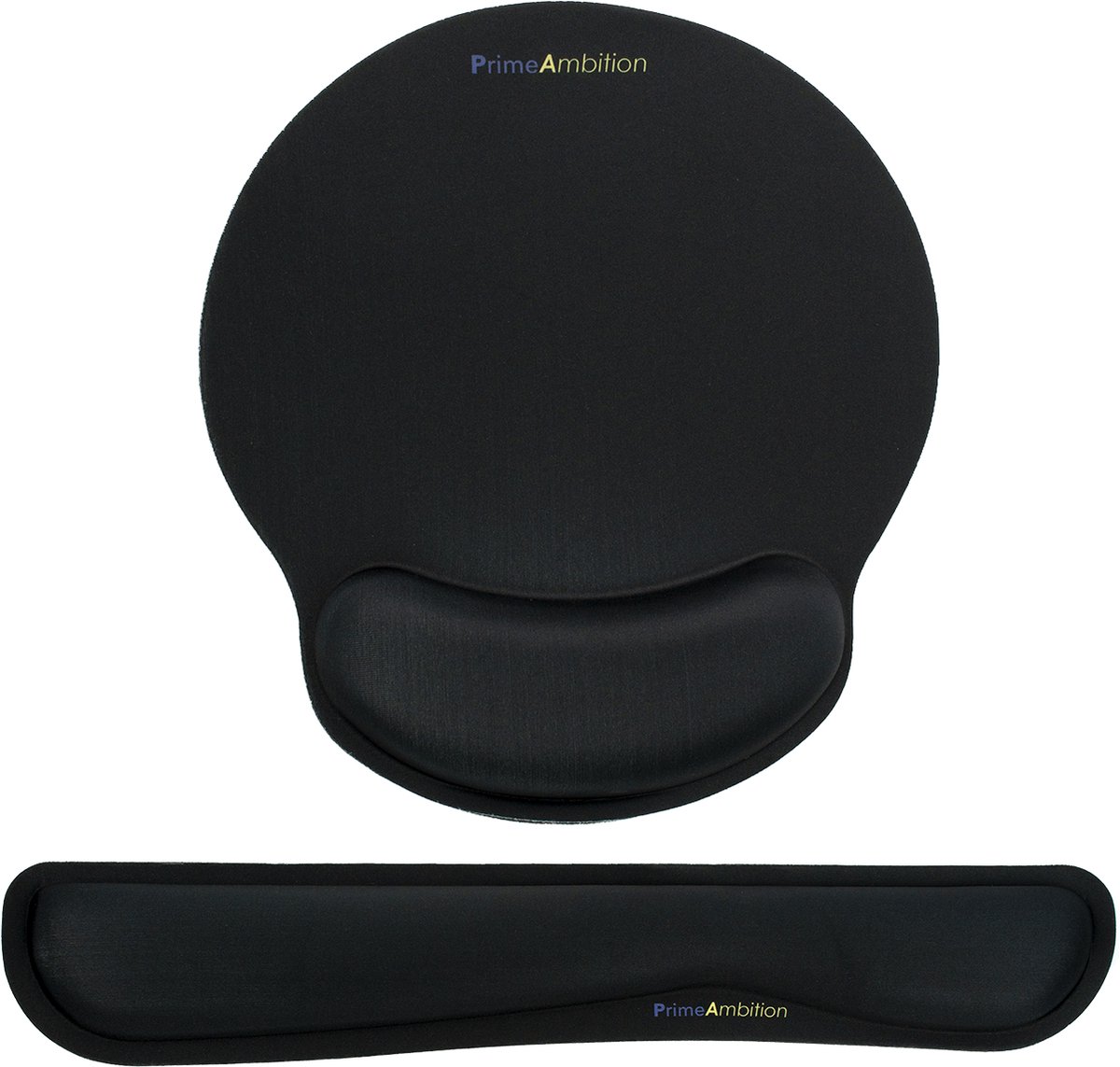 PrimeAmbition Ergonomische Polssteun en Muismat ? Zwart ? Voor Toetsenbord en Muis