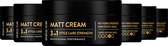 Syoss Matt Styling Cream - Styling, Verzorging en Herstel - Matte Finish - Korte Tot Halflange Haartypes - Voordeelverpakking - 6x100 ml
